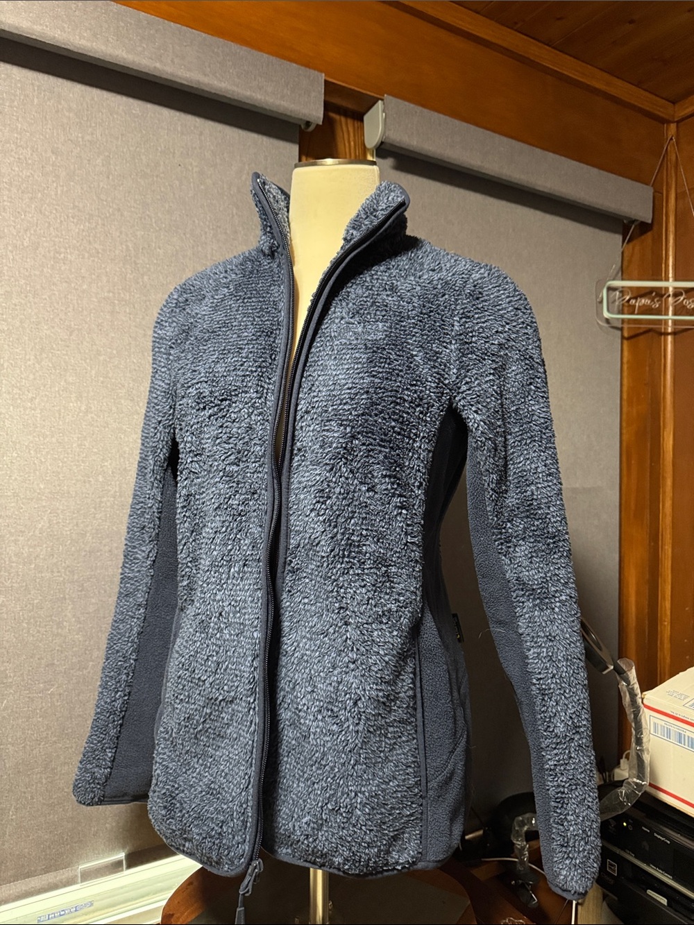 Jack Wolfskin Women’s Plush Full-Zip Jacket - Dark Gray Blue
